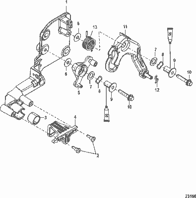 Order MERCURY 8M0008288 Lever Assembly, Throttle