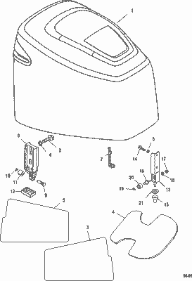 Order MERCURY 8M0010389 Bracket Assembly, Cowl