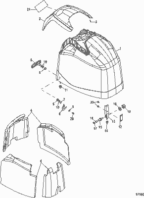 Order MERCURY 8M0036792 Bracket, Front