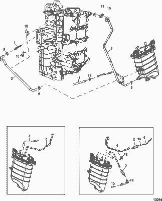 Order MERCURY 8M0040122 Hose, Block Strainer To Fuel Supply Module