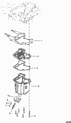 Order MERCURY 8M0046588 Gasket, Cooler To Sump