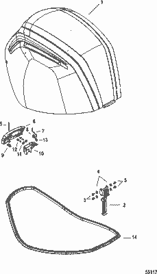 Order MERCURY 8M0056980 Seal, Rear Latch Order MERCURY 8M0056980 Seal, Rear Latch