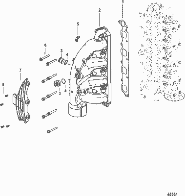 Order MERCURY 8M0064986 Exhaust Manifold Assembly