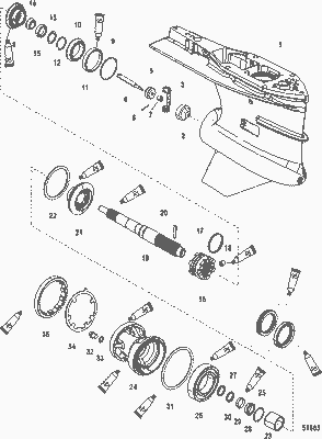 Order MERCURY 8M0075791 Gear Housing Assembly, Basic Order MERCURY 8M0075791 Gear Housing Assembly, Basic