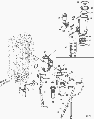 Order MERCURY 8M0087107 Hose, Fuel To Lift Pump