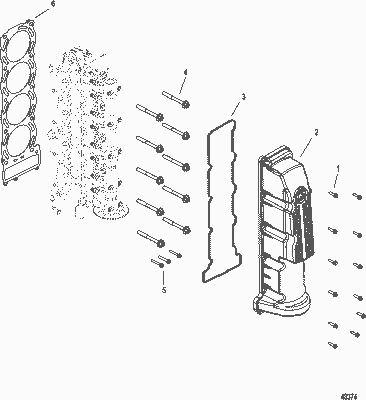 Order MERCURY 8M6000366 Head Gasket