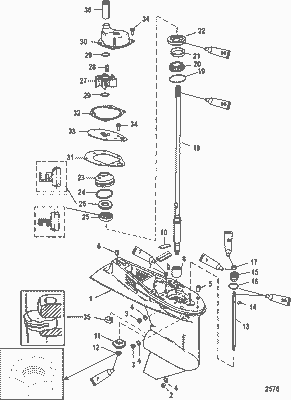 Order MERCURY 9760T41 Gear Housing Assembly, Complete (3.44 Inch/87.37 Mm Torpedo Diameter) Order MERCURY 9760T41 Gear Housing Assembly, Complete (3.44 Inch/87.37 Mm Torpedo Diameter)