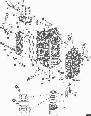 Order MERCURY 9811T72 Cylinder Block Assembly Order MERCURY 9811T72 Cylinder Block Assembly