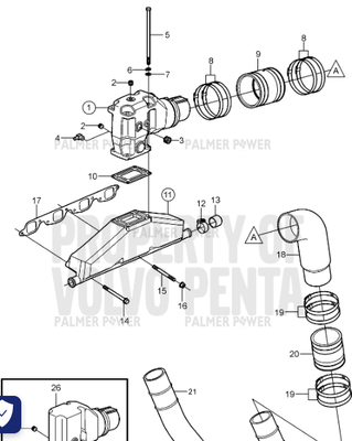 Order VOLVO PENTA 3852604 Hose Clamp