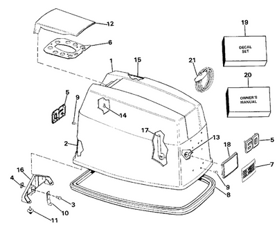 EVINRUDE-JOHNSON 210213 Locating Bracket