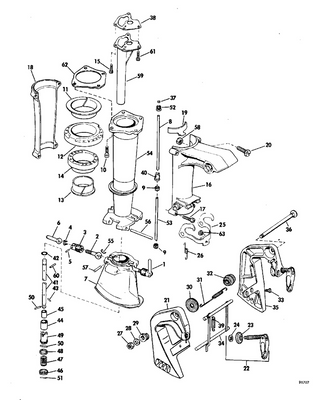 EVINRUDE-JOHNSON 315121 Gasket, Exhaust Housing To Cover EVINRUDE-JOHNSON 315121 Gasket, Exhaust Housing To Cover