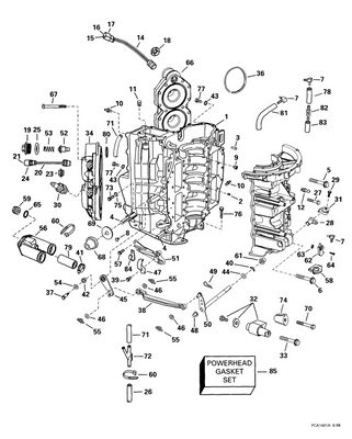 EVINRUDE-JOHNSON 343628 Cylinder Head, Stbd. EVINRUDE-JOHNSON 343628 Cylinder Head, Stbd.