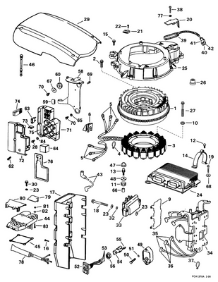 EVINRUDE-JOHNSON 343751 Strap, Ecu Cover EVINRUDE-JOHNSON 343751 Strap, Ecu Cover