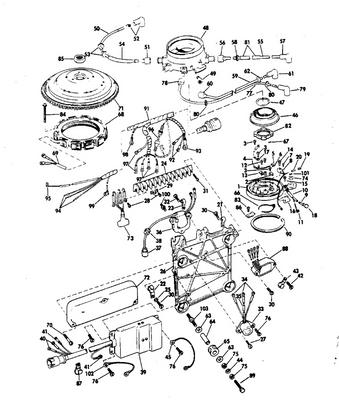 EVINRUDE-JOHNSON 384051 Motor Cable Assembly