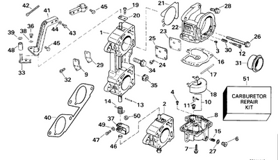 EVINRUDE-JOHNSON 5000533 Connector Assy., Throttle Shaft
