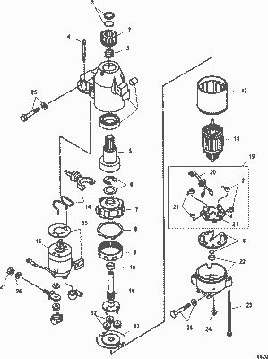 Order MERCURY 888333T 1 Starter Motor Assembly