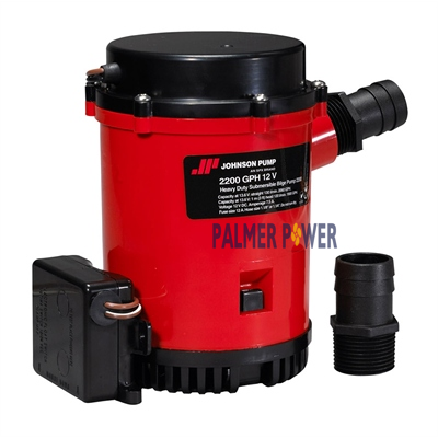 JOHNSON PUMP 02274-001 Heavy Duty Bilge Pump 2200 GPH Ultima 12V JOHNSON PUMP 02274-001 Heavy Duty Bilge Pump 2200 GPH Ultima 12V