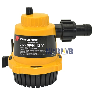 JOHNSON PUMP 22702 Proline Bilge Pump 750 GPH 12V JOHNSON PUMP 22702 Proline Bilge Pump 750 GPH 12V