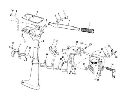 EVINRUDE-JOHNSON 314048 SCREW C=6
