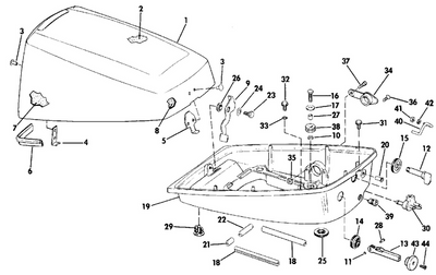 EVINRUDE-JOHNSON 322340 CLEVIS PIN C=4 EVINRUDE-JOHNSON 322340 CLEVIS PIN C=4