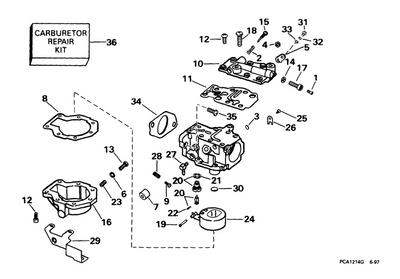 EVINRUDE-JOHNSON 323703 ORIFICE .036 C=6