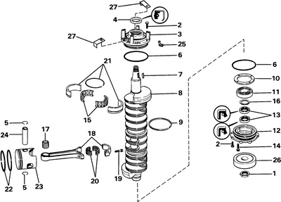 EVINRUDE-JOHNSON 326439 CLAMP C=6