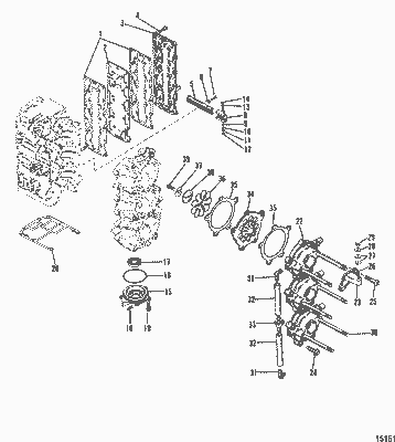 Order MERCURY 40001134 Screw, (M8 X 25), Shift Rail