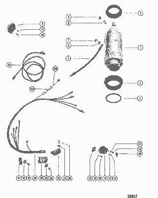 Order MERCURY 38601 Screw, (.250-28 X 1.250), Solenoid Bottom Cowl