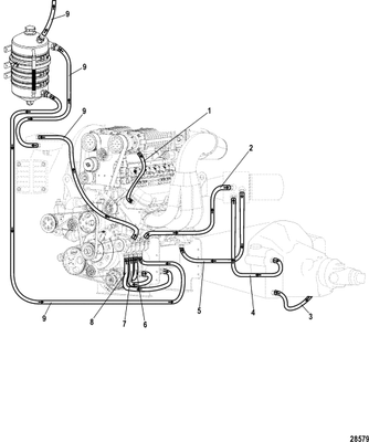 Order MERCURY _ 8M0010771 _ Hose Assembly, (10.75 Inches), Port And Starboard