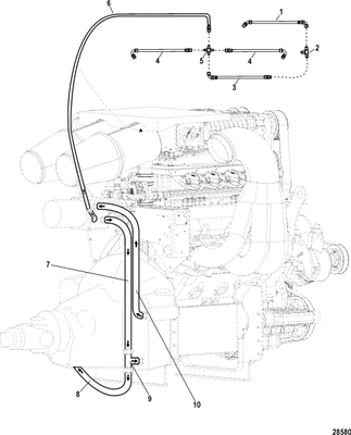 Order MERCURY _ 8M0010752 _ Hose Assembly, (29.00 Inches)