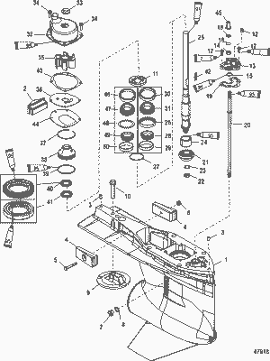 Order MERCURY 880686T56 Gear Housing Assembly, Complete