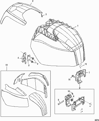 Order MERCURY 897437T02 Latch Assembly, Front