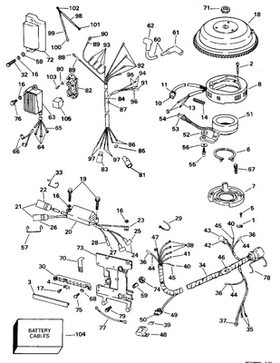 EVINRUDE-JOHNSON 175316 PP AY-CD2SL2T67 C=4 EVINRUDE-JOHNSON 175316 PP AY-CD2SL2T67 C=4