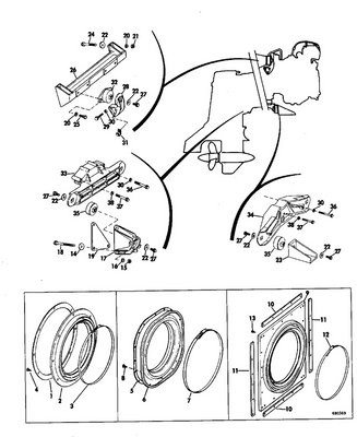 EVINRUDE-JOHNSON 313080 SEAL TRANSOM C=4 EVINRUDE-JOHNSON 313080 SEAL TRANSOM C=4