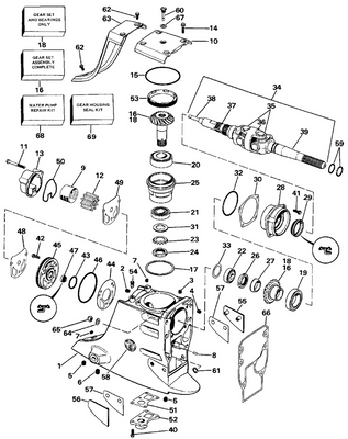 EVINRUDE-JOHNSON 911704 Seal, Water Pump Housing EVINRUDE-JOHNSON 911704 Seal, Water Pump Housing