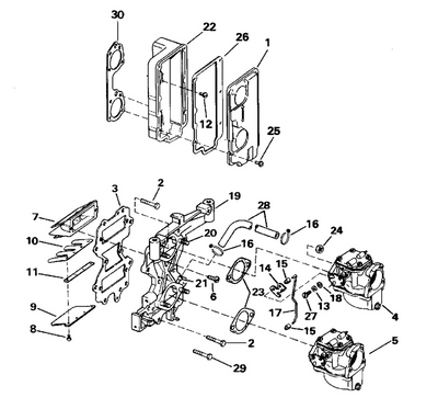 EVINRUDE-JOHNSON 330910 GASKET SILNCR-CARB C=3 EVINRUDE-JOHNSON 330910 GASKET SILNCR-CARB C=3