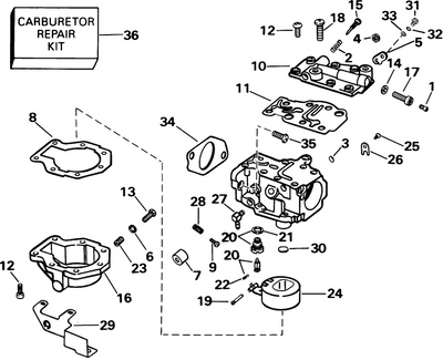 EVINRUDE-JOHNSON 396514 FLOAT&ARM AY C=3