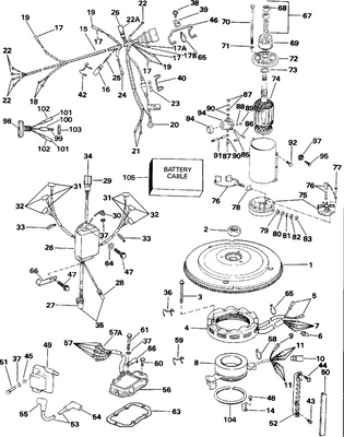 EVINRUDE-JOHNSON 585146 SWITCH AY TNT C=3