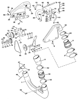 EVINRUDE-JOHNSON 3853412 GASKET EXHAUST C=4 EVINRUDE-JOHNSON 3853412 GASKET EXHAUST C=4