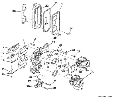 EVINRUDE-JOHNSON 319967 RETAINER TRUNNION C=4