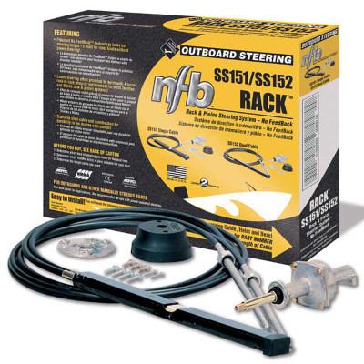 Order SEASTAR SOLUTIONS _ 6527303 _ 16' Rack & Pinion Steering System - No Feedback, Dual Cable
