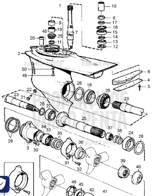 Order VOLVO PENTA 872767 Lower Gear | 2.30:1