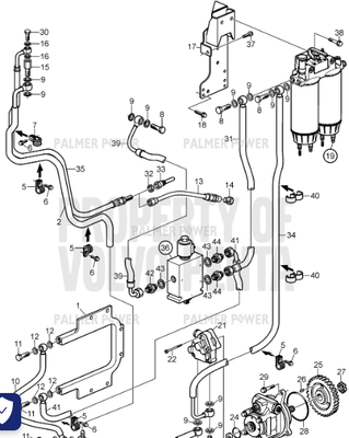 Order VOLVO PENTA 947629 Gasket