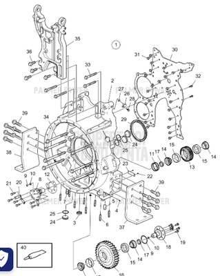 Order VOLVO PENTA 1556907 Gasket