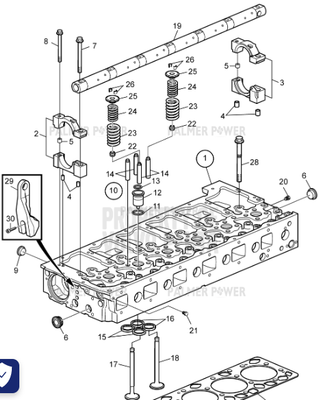 Order VOLVO PENTA 3801565 Cylinder Head, Reman