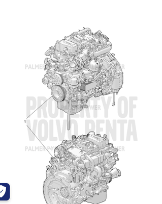 Order VOLVO PENTA 3801763 Engine, Reman