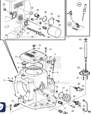 Order VOLVO PENTA 3801931 Upper Gear, Reman