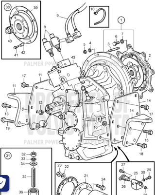 Order VOLVO PENTA 3840124 Engine Anchorage