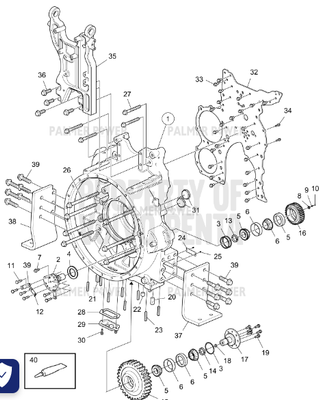 Order VOLVO PENTA 17463337 Flywheel Housing