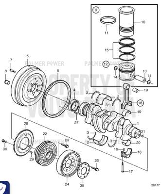 Order VOLVO PENTA 20799584 Spring Pin